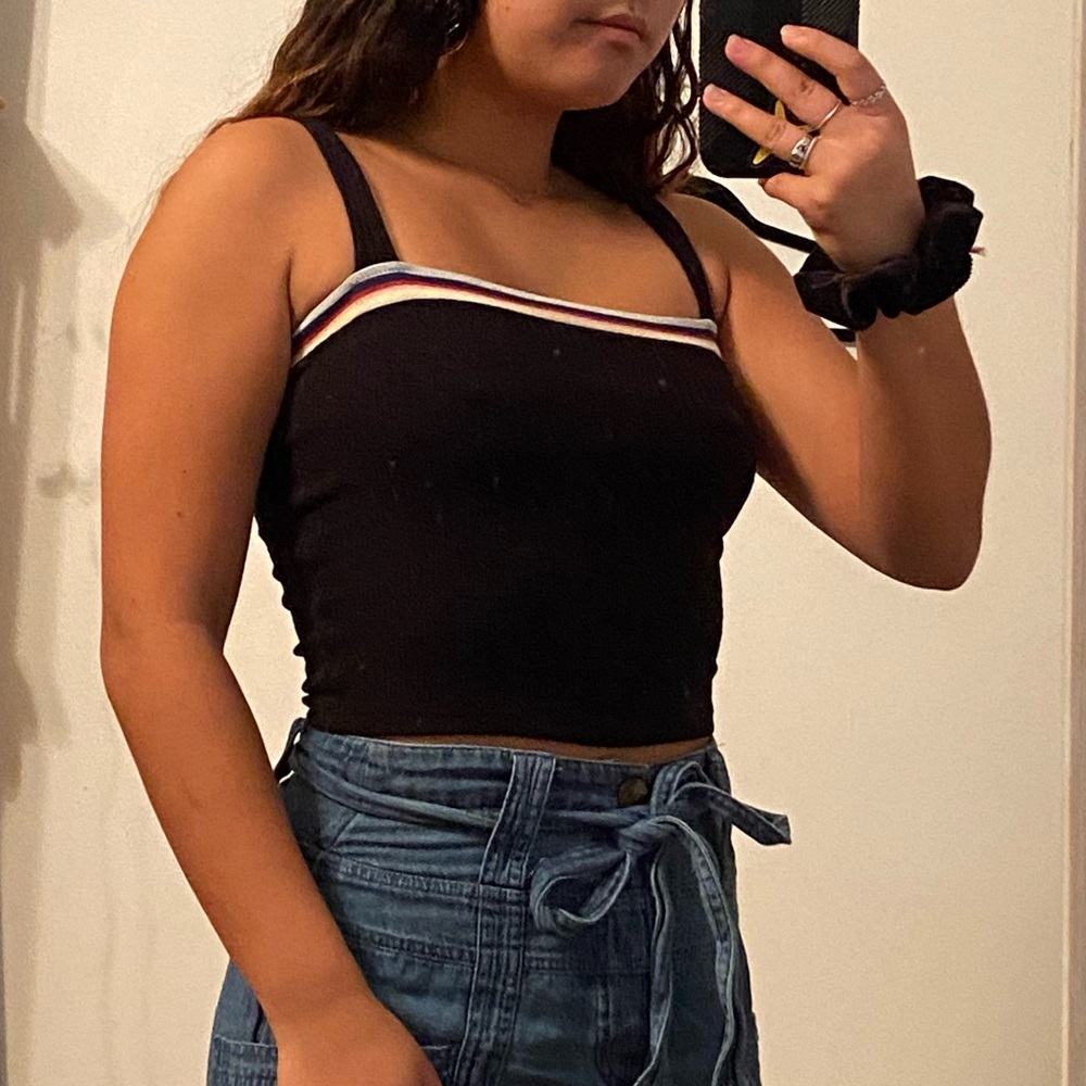 Retro Ribbed Crop Top